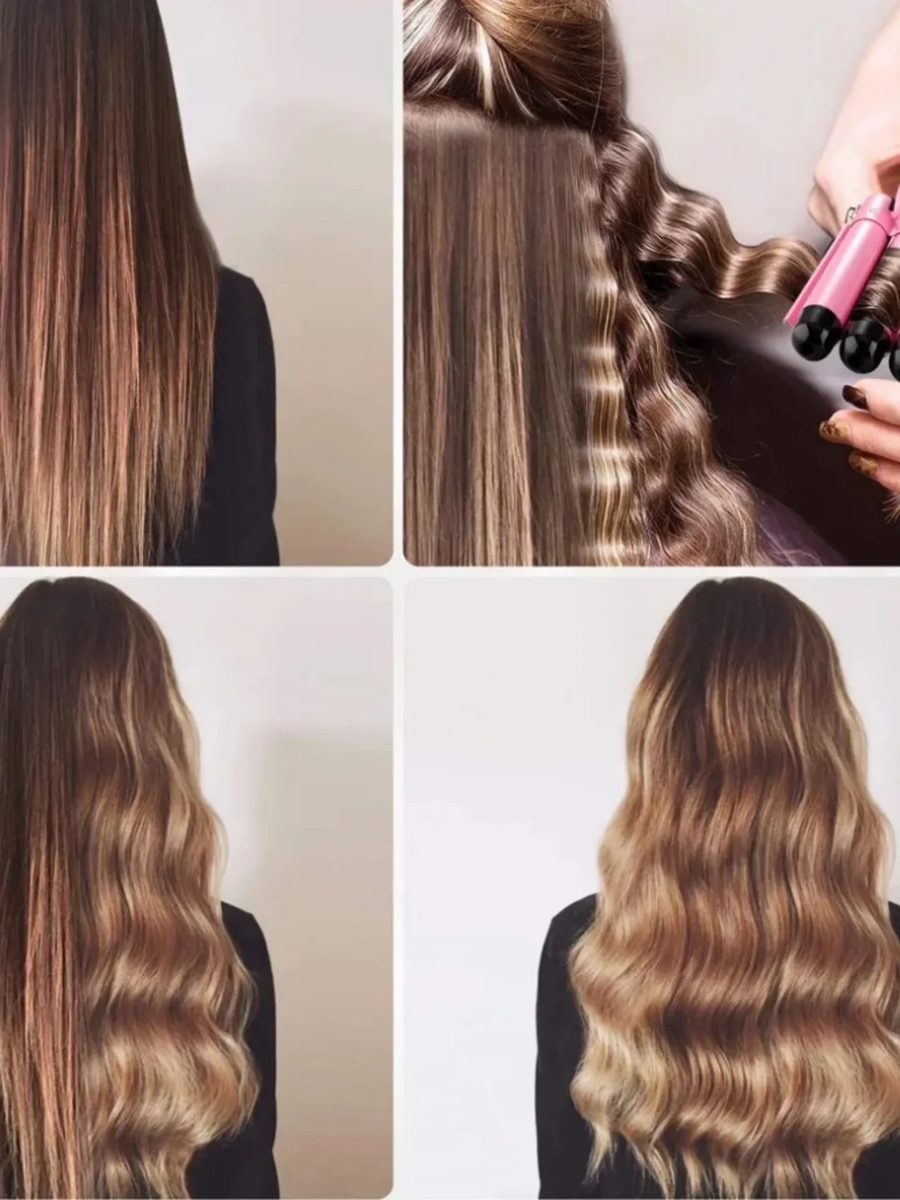 Beauty Queen Triple Barrell Curling Iron
